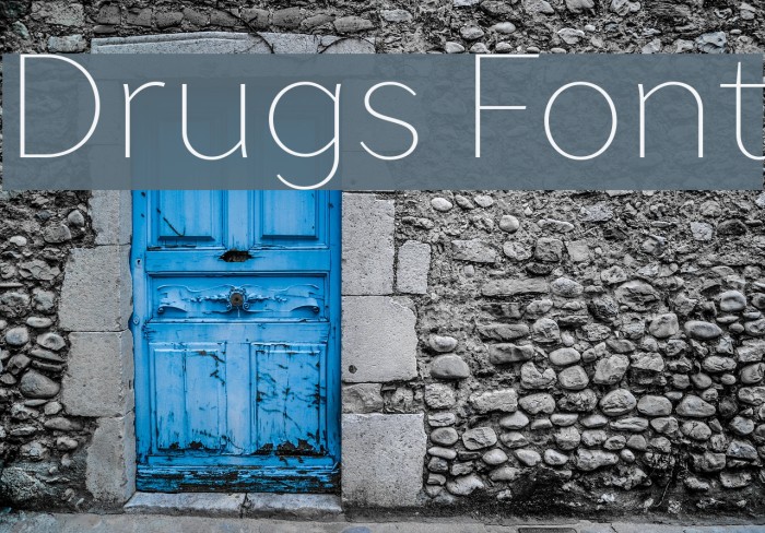 Drugs Font examples