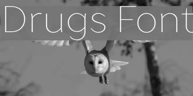 Drugs Font examples