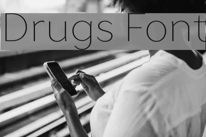 Drugs Font examples