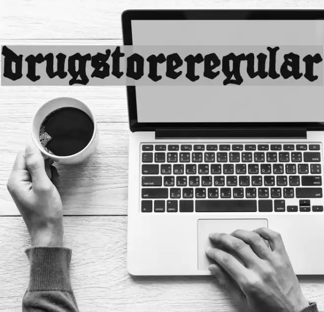 Drugstore  Regular Font examples