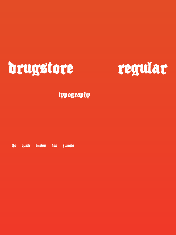 Drugstore  Regular Poster