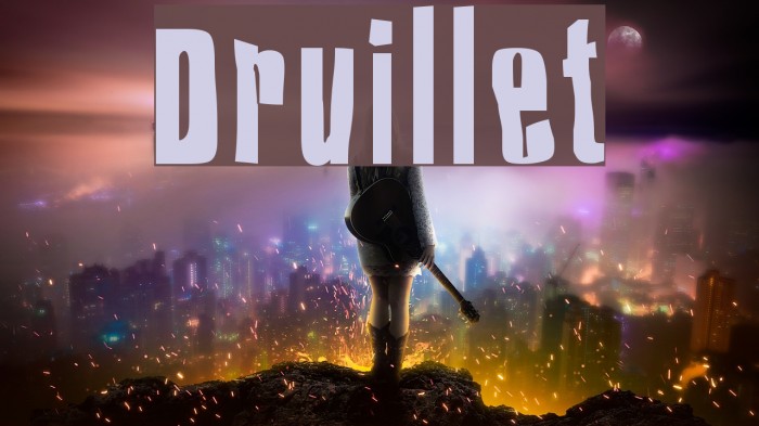 Druillet Font examples