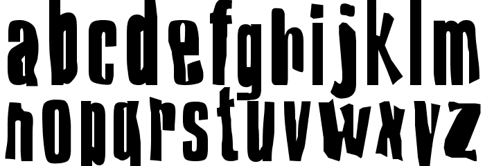 Druillet Font LOWERCASE
