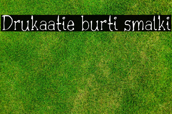Drukaatie burti smalki Font examples