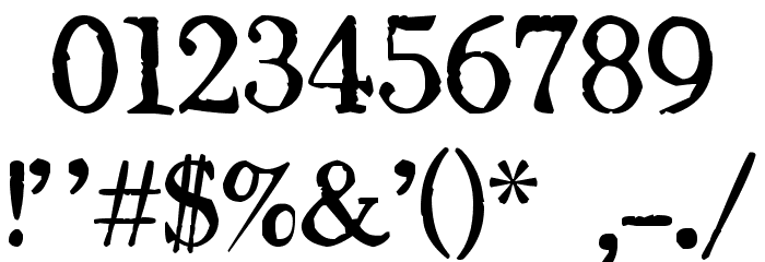 Drukarnia Polska Font OTHER CHARS