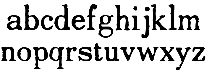Drukarnia Polska Font LOWERCASE