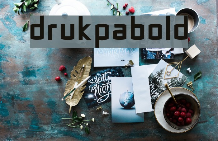 DrukpaBold Font examples