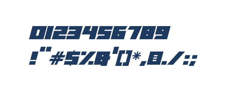 Drum N Bass 22 Italic Other Characters