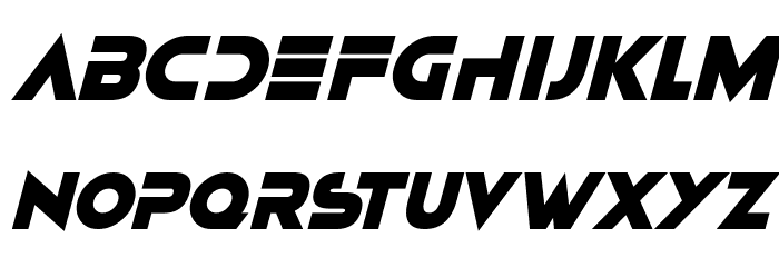 Drum N Bass Italic Font LOWERCASE