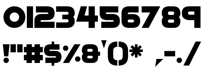 Drum N Bass Font OTHER CHARS