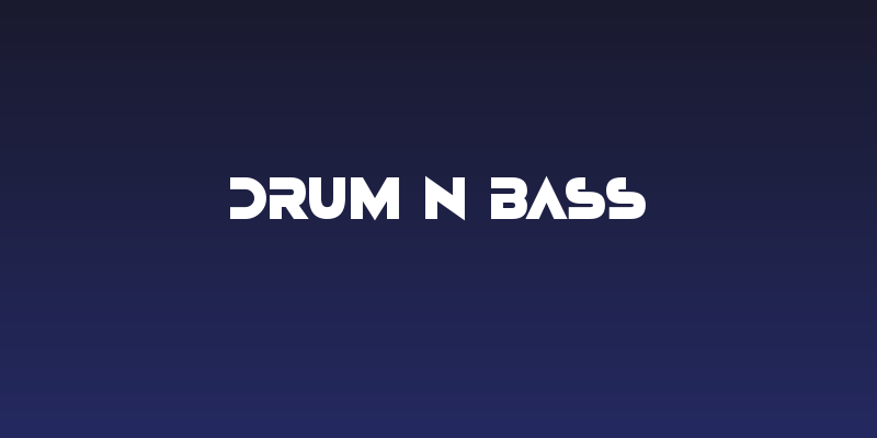 Drum N Bass Social Header