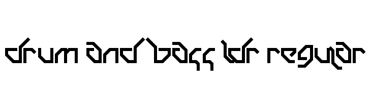 Drum and Bass LDR Regular  नि: शुल्क फ़ॉन्ट्स डाउनलोड