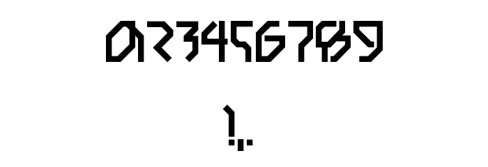 Drum and Bass LDR Regular Font OTHER CHARS