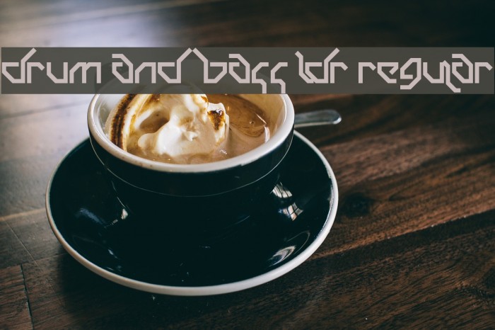 Drum and Bass LDR Regular Font examples