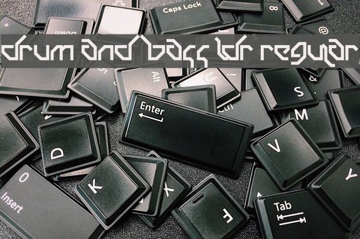 Drum and Bass LDR Regular Font examples