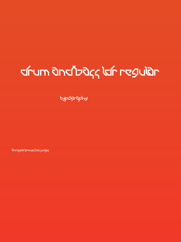 Drum and Bass LDR Regular Poster