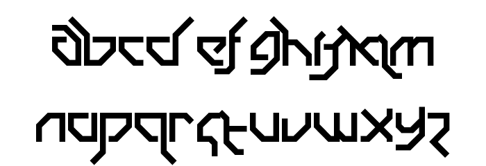 Drum and Bass LDR Regular Font LOWERCASE
