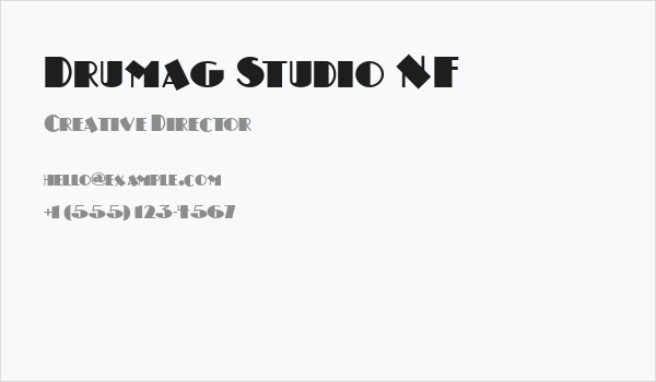 Drumag Studio NF Business Card