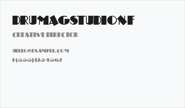 DrumagStudioNF Business Card