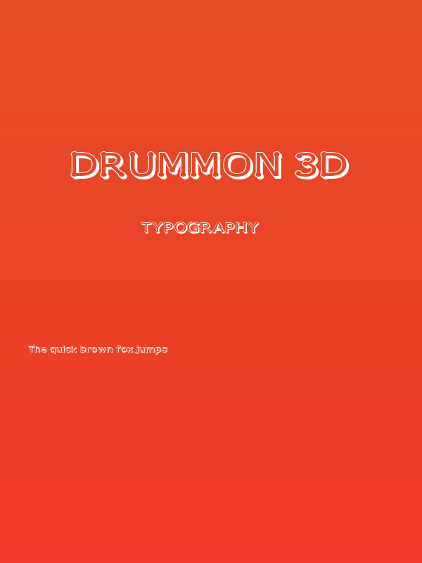 Drummon 3D Poster