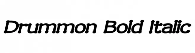 Drummon Bold Italic  免费字体下载