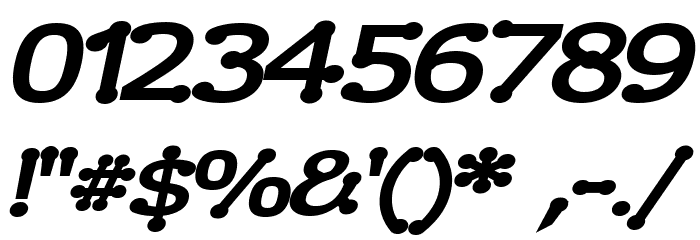 Drummon Bold Italic Font OTHER CHARS