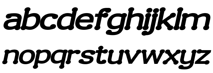 Drummon Bold Italic Font LOWERCASE