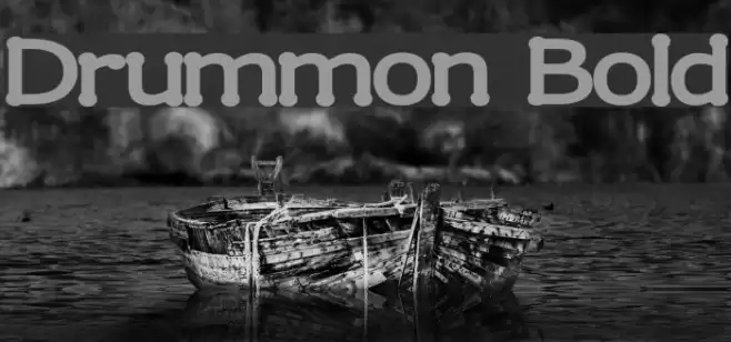 Drummon Bold خط examples