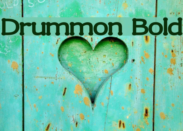 Drummon Bold Font examples