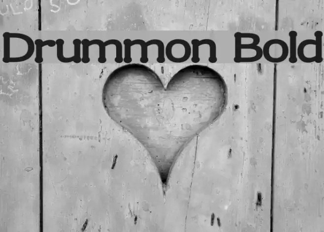 Drummon Bold خط examples