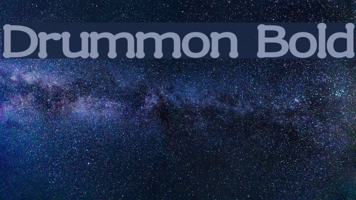 Drummon Bold Font examples