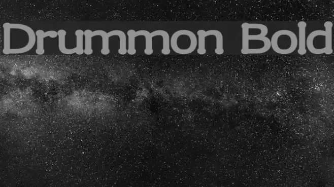 Drummon Bold خط examples
