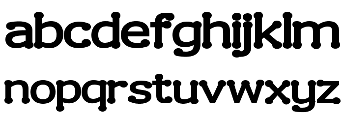 Drummon Bold Font LOWERCASE
