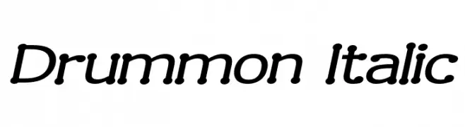 Drummon Italic  免费字体下载