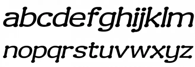 Drummon Italic Font LOWERCASE