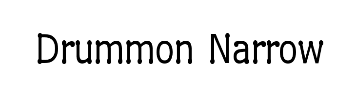 Drummon Narrow  免费字体下载