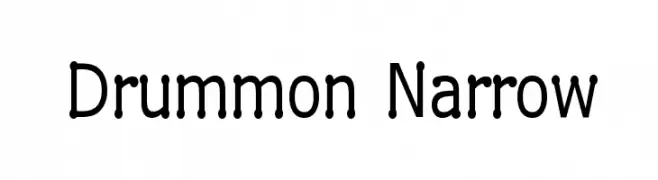 Drummon Narrow  免费字体下载