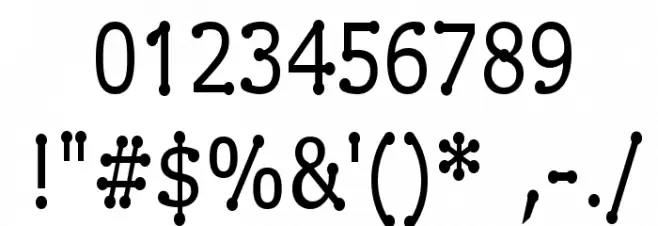 Drummon Narrow フォント その他の文字
