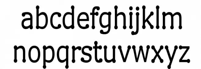 Drummon Narrow Font LOWERCASE