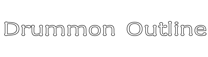Drummon Outline Font