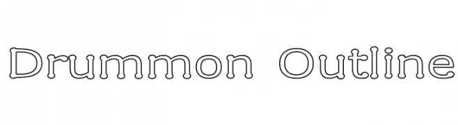 Drummon Outline  baixar fontes gratis