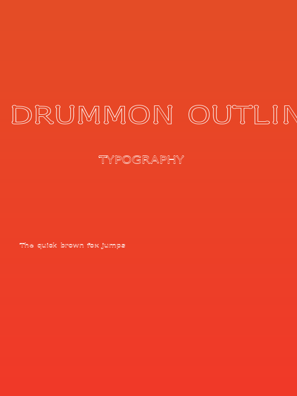 Drummon Outline Poster