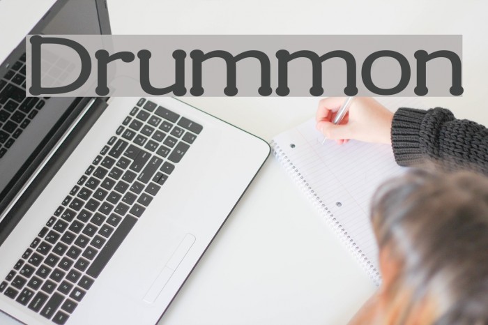 Drummon Font examples