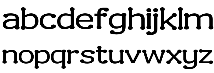 Drummon Font LOWERCASE