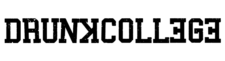 Drunk College  font caratteri gratis