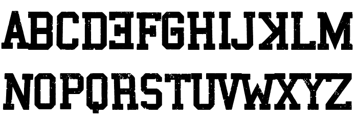 Drunk College Font LOWERCASE