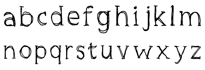 Drunk Gentleman Regular Font LOWERCASE