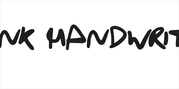 Drunk Handwriting Logo