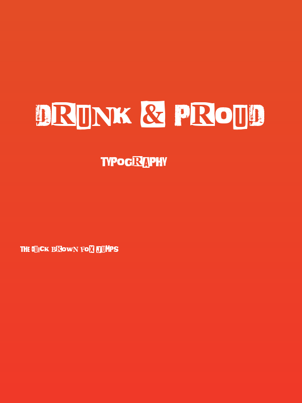Drunk & Proud Poster