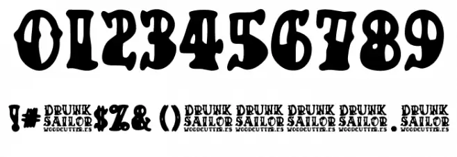 Drunk Sailor Font OTHER CHARS
